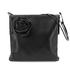 Gucci GUCCI Handbag Leather Black 005 0780 Silver Hardware Shoulder Bag